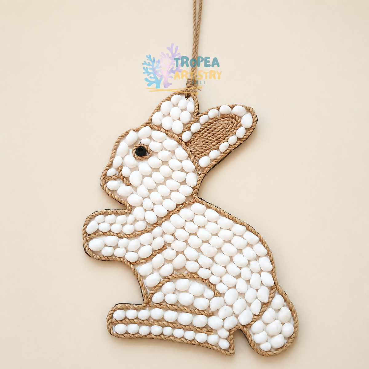 Seashell Rabbit Wall Hanging