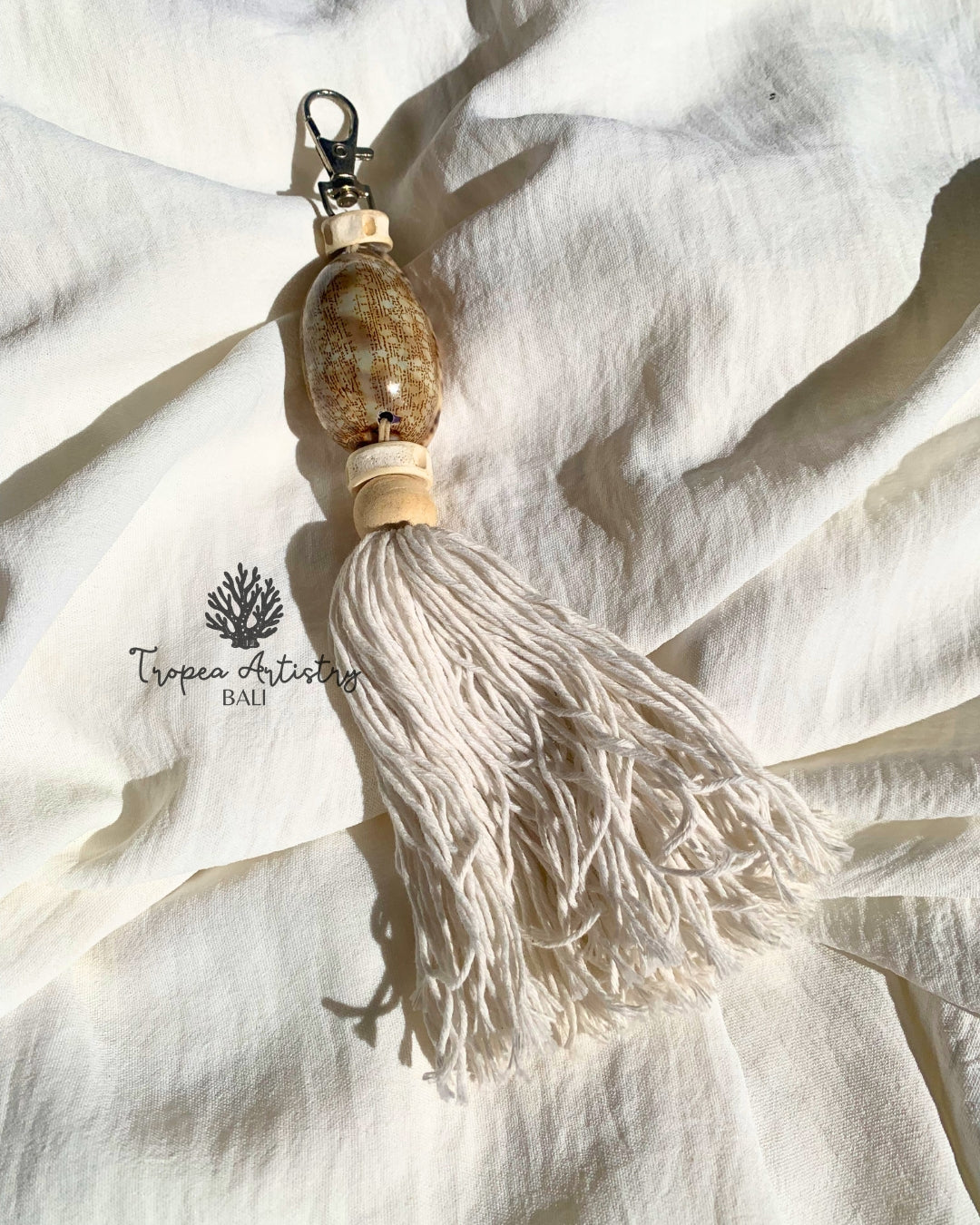 Natural Ocean Shell Keychain 3