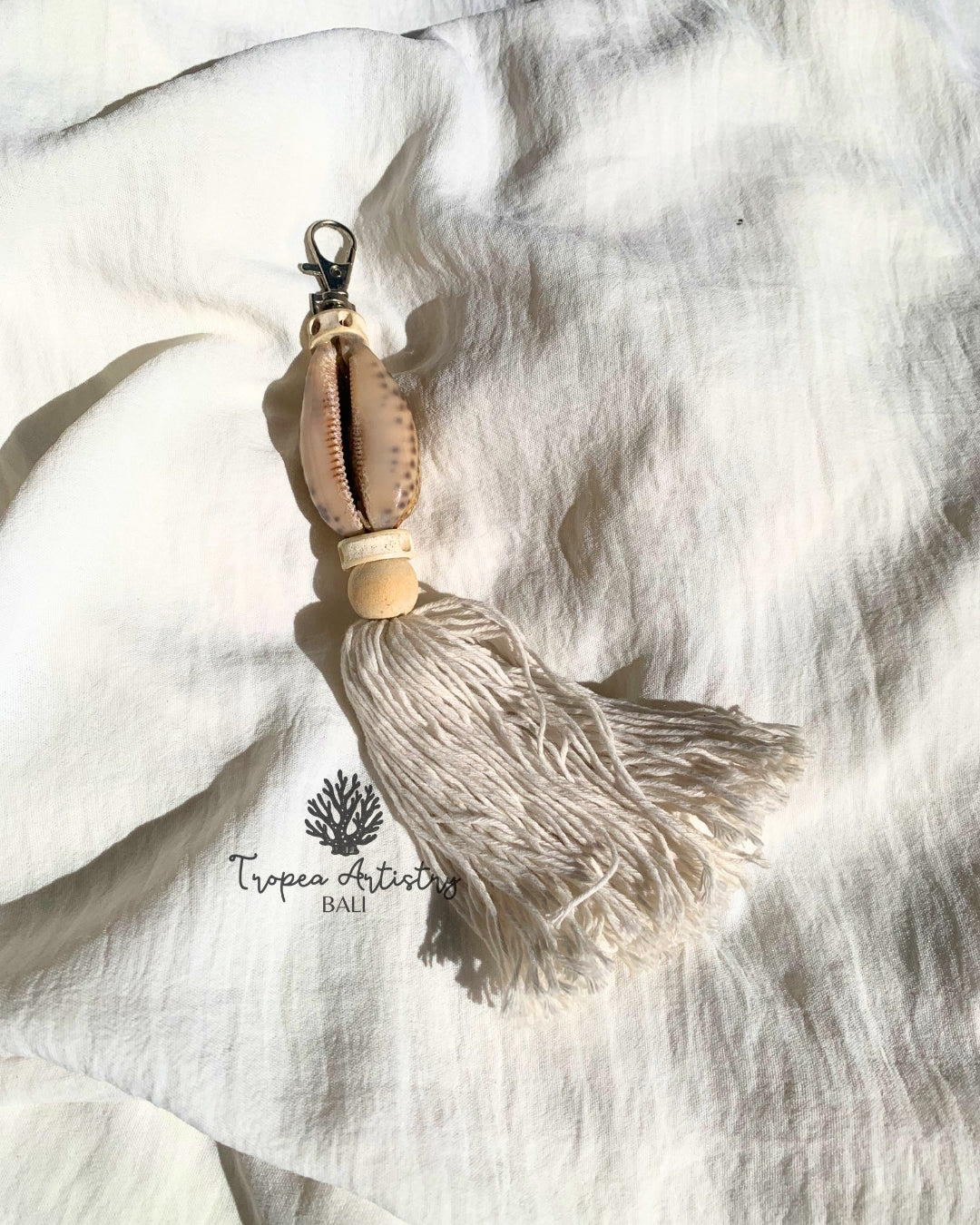 Natural Ocean Shell Keychain 4
