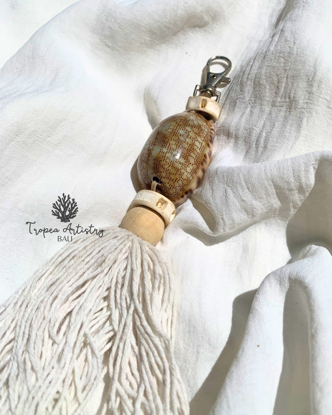 Natural Ocean Shell Keychain 6
