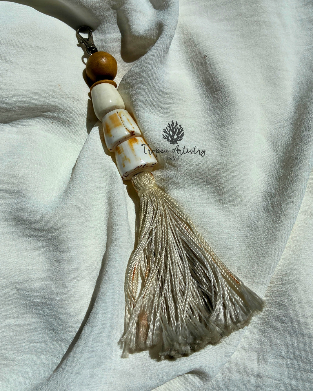 Natural Seashell Keychain 1
