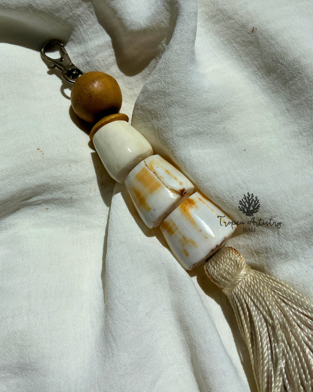 Natural Seashell Keychain 2