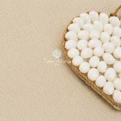 Pearl White Heart Seashell Hanging Decor 3