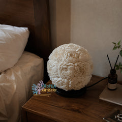 Round Seashell Flower Bedside Lamp