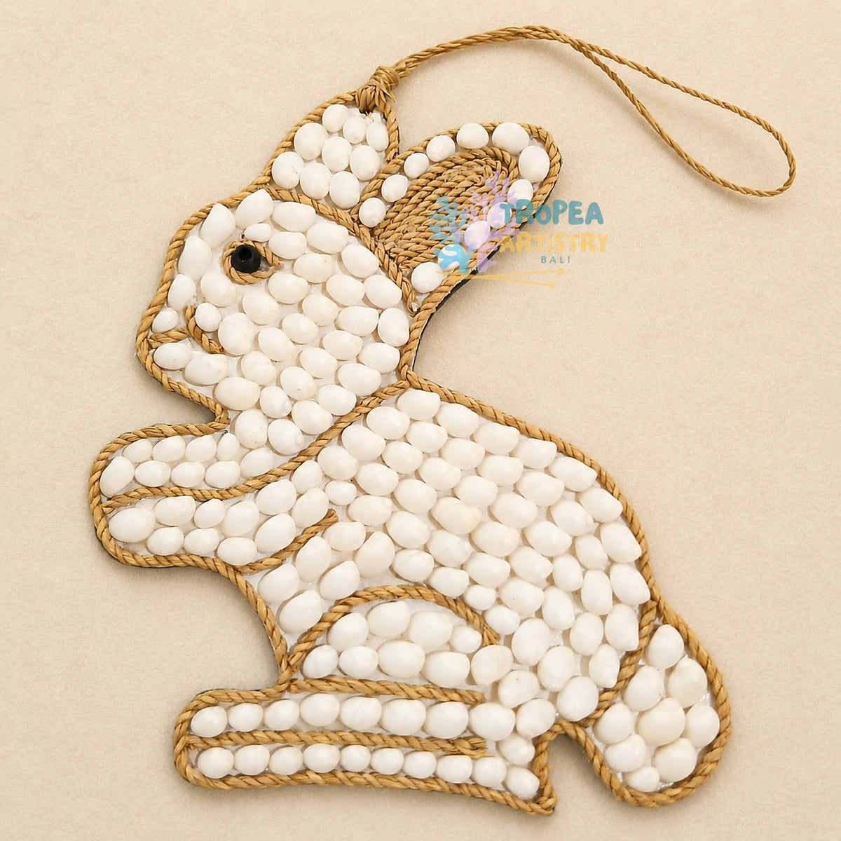 Seashell Rabbit Wall Hanging