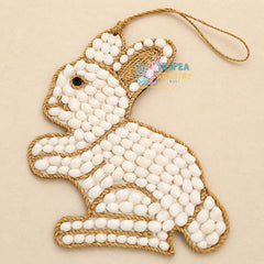 Seashell Rabbit Wall Hanging