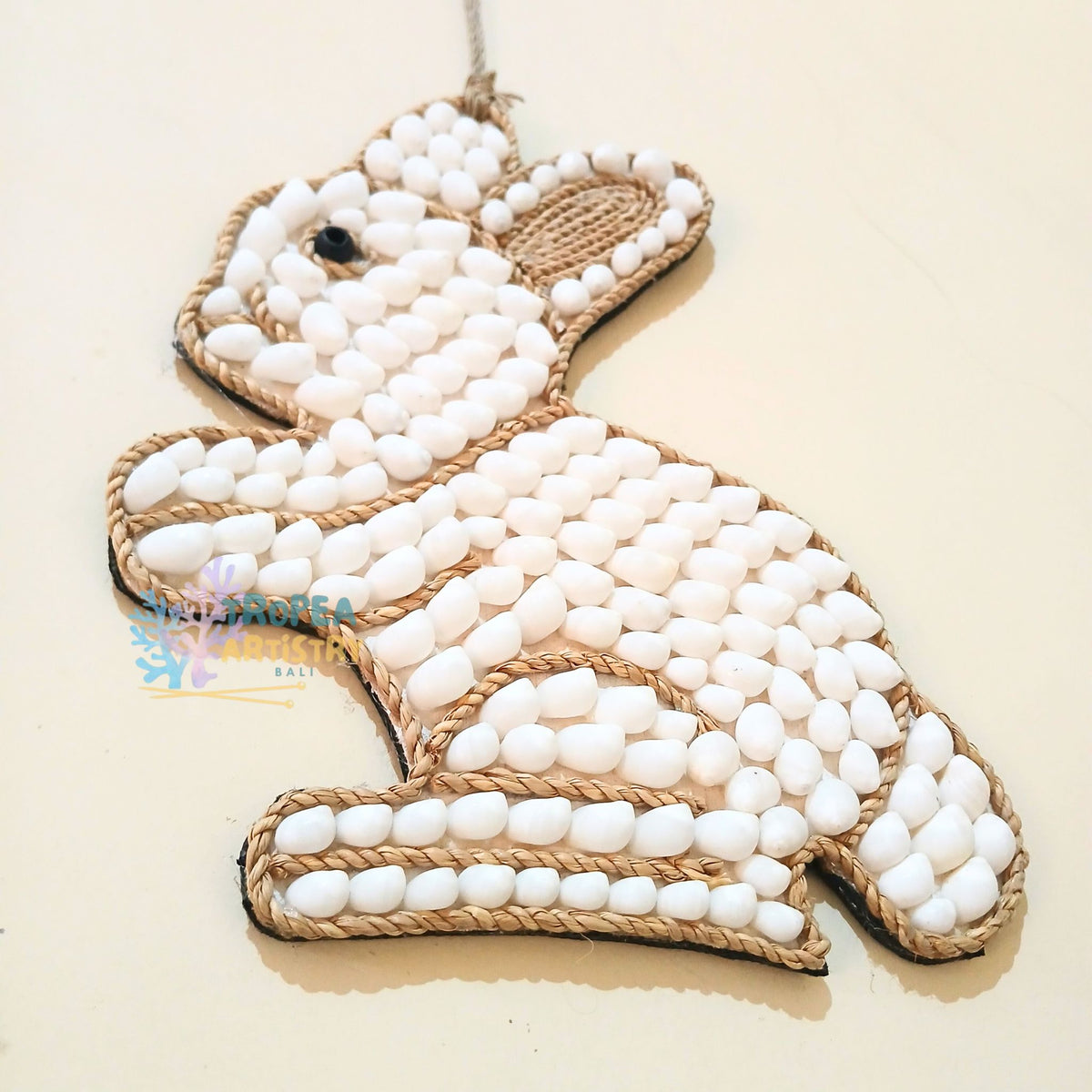 Seashell Rabbit Wall Hanging