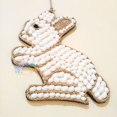 Seashell Rabbit Wall Hanging