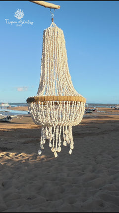 White Seashell Chandelier